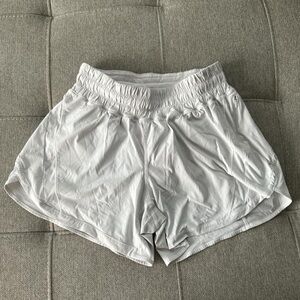 Women's White Athletic Shorts